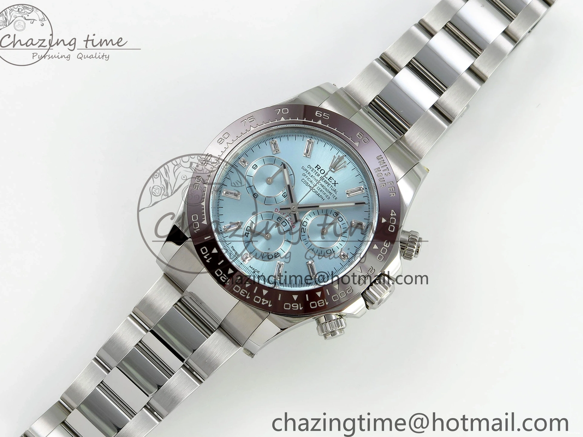 MiroTime 0423 Daytona 116506 Clean 1:1 Best Edition Ice Blue Dial Crystal Markers on SS Bracelet SA4130 V Popular 1702